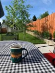 Outdoor Seating with Morning Coffee